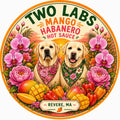 Two Labs Mango Habanero Hot Sauce label