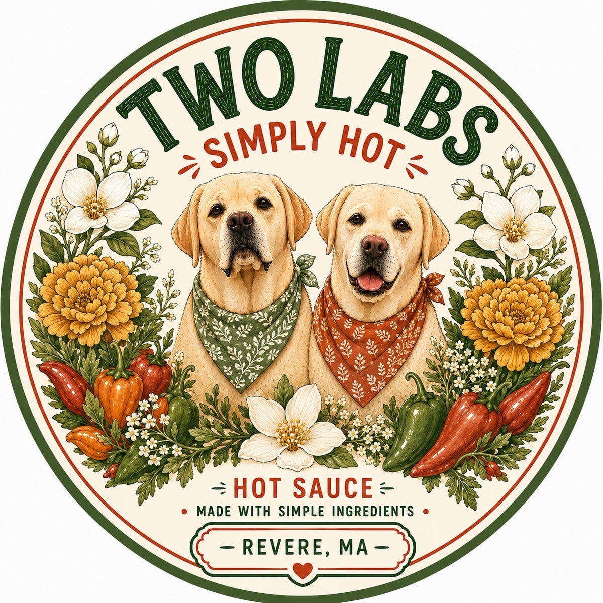 Two Labs Simply Hot Hot Sauce